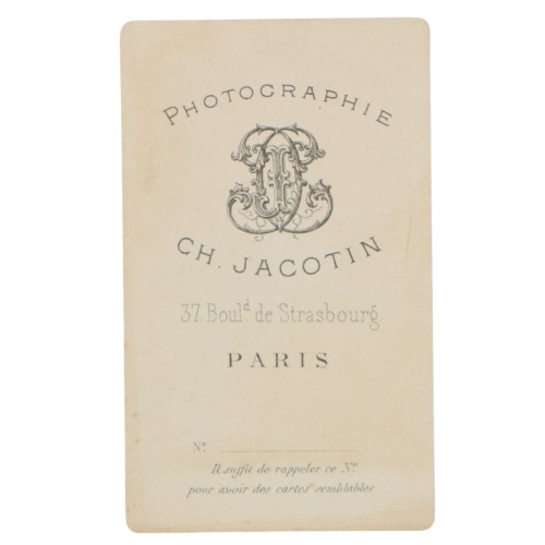 Carte de Visite Fotografo Charles Jacotin