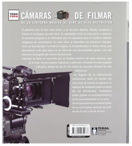 Libro 'Cámaras de filmar de la linterna mágica al cine de alta definición'