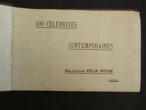Álbum colección Felix Potin CDV de 500 celebridades siglo XIX