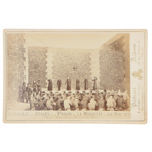 Fotografía Ejecución en la prisión de la Roquette el 24 de mayo de 1871 Fotografo E.Appert Fotografo E.Appert