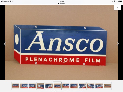 Ansco plaque métallique plenachome 1979