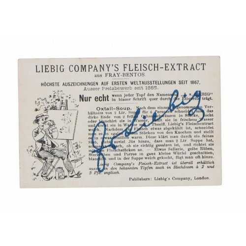 Postal Liebig Company`s fleisch extract "Das kameel"