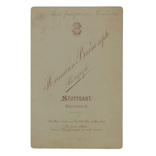 Carte de Visite Fotografo H.Brandseph