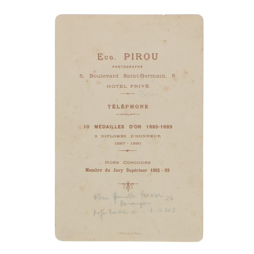 Carte de Visite Fotografo Eug.Pirou