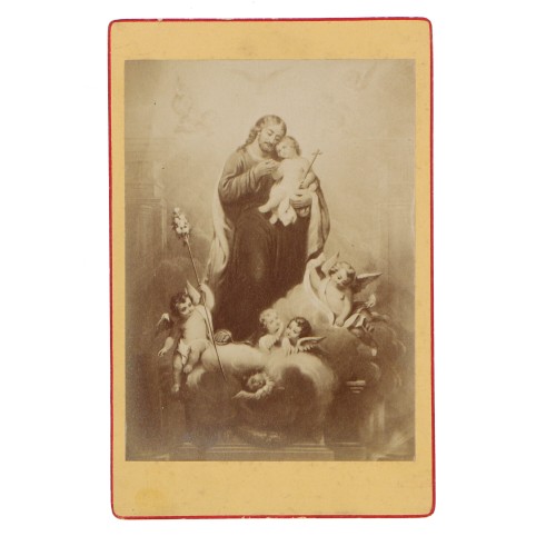 Carte de Visite "Jesus rodeado de angeles"