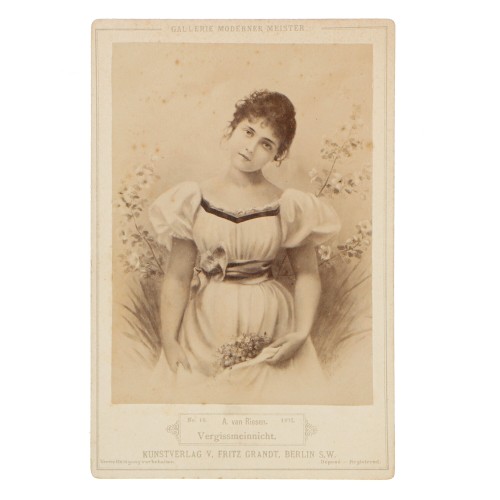 Carte de Visite Galerie Moderner Meister A.van Riesen nº18