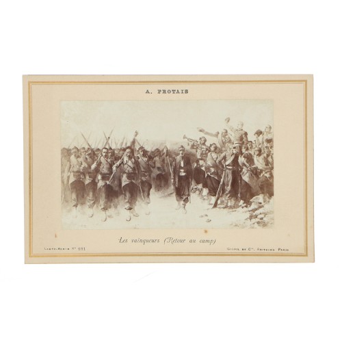 Carte de Visite Fotografo A.Protais "Les vainqueurs"