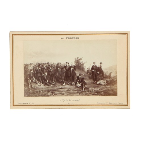 Carte de Visite Fotografo A.Protais "Apres le combat"