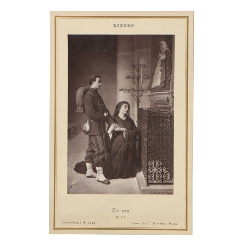 Carte de Visite Fotografo Rixens "Un voeu"