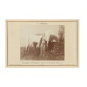 Carte de Visite Fotografo J,Cermak " Jeune fille de l'herzegovine menant des chevaux a l'abreuvoir"