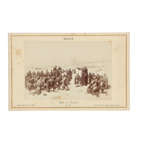 Carte de Visite Fotografo Masse "Dieu & Patrie"