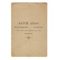 Carte de Visite Fotografo Satge Albert