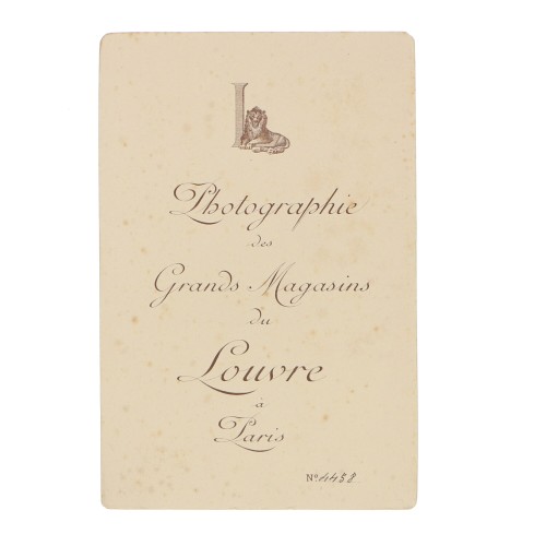 Carte de Visite Photographie des grands magasins du louvre a Paris