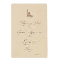 Carte de Visite Photographie des grands magasins du louvre a Paris