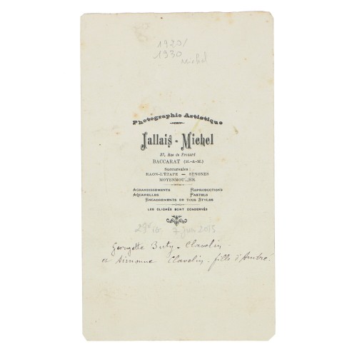 Carte de Visite Fotografo Jallais-michel