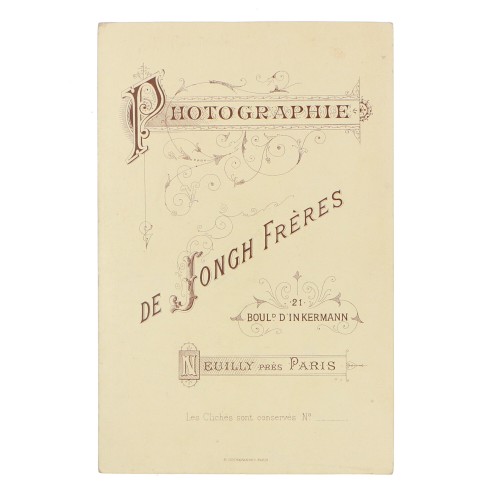 Carte de Visite Fotografo de jongh freres