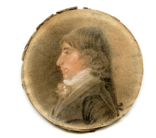 Retrato fisionomía de perfil Louis Chrétien de 1795