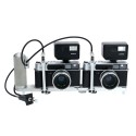 Caméras konishiroku (Konica) Hexar avec prise en charge stéréoscopique