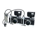 Konishiroku cameras (Konica) Hexar with stereoscopic Support