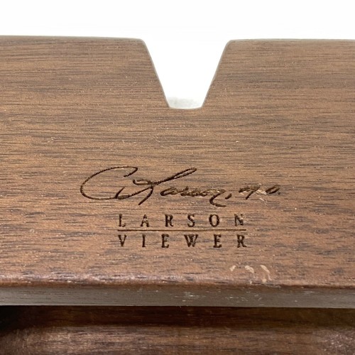 Visor estéreo Larson de madera antigua