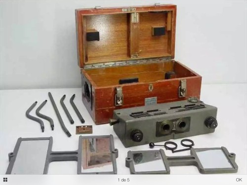 Stereo viewer Buhl Optical co. Scanning aerial camera (FULL)