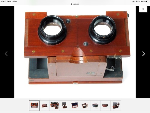 Stereo Viewer Jules Richard mahogany