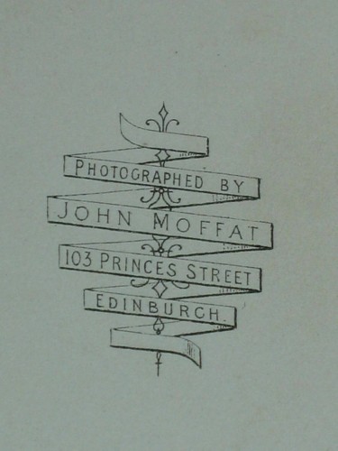 Carte de visite de Sir David Brewster, precursos del estereocopio, fotografía de John Moffat