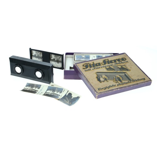 Visor estéreo Fita-Stereo 4,5x10,7 cm distribuido por Bing AG Nuremberg