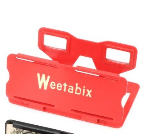 Visor estéreo plegable Weetabix