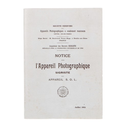 Libro L´Appareil Photographique Sigriste (Frances)