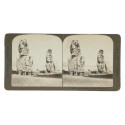 Vista estereoscopica H.C.White Co "The perfect Stereograph" nº1065 The Colossi of Memnon