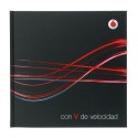 Libro Vodafone con V de velocidad
