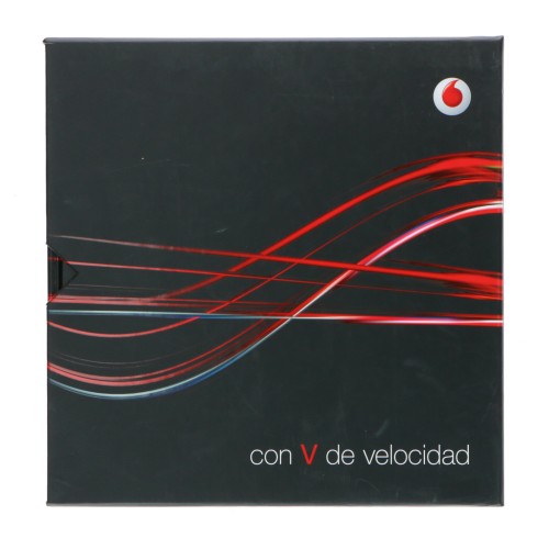 Libro Vodafone con V de velocidad