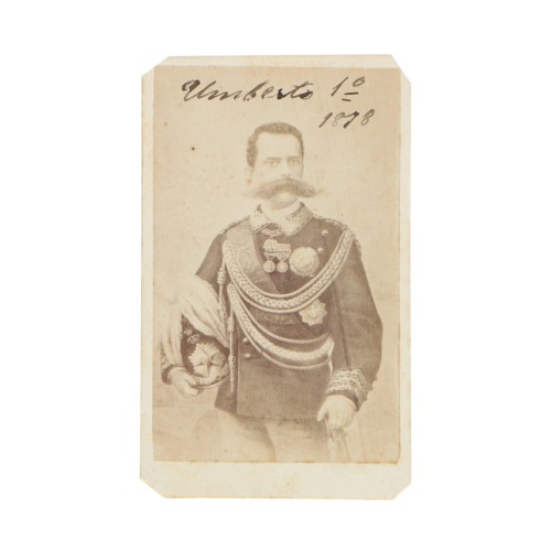 CDV Umberto I de Saboya, rey de Italia