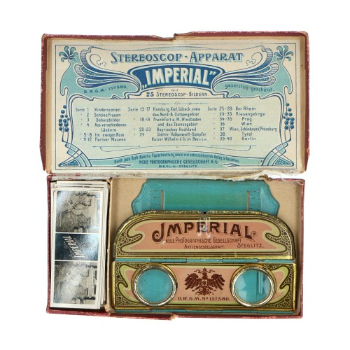 Visor Estéreo hojalata  imperial   ALEMAN con caja original