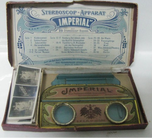 Visor Estéreo hojalata  imperial   ALEMAN con caja original