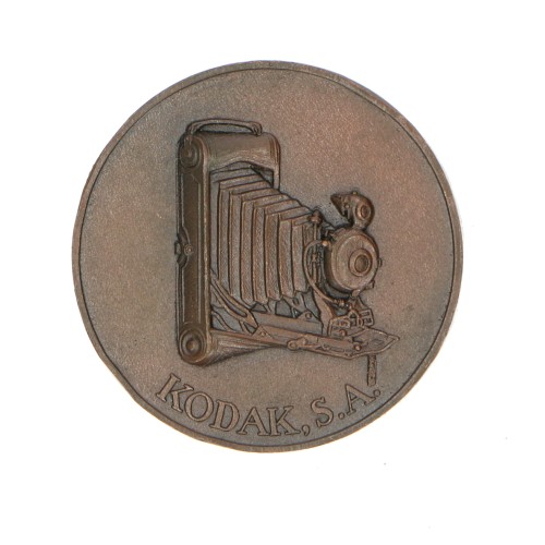 Trofeo medalla de bronce Kodak George Eastman 1834-1932