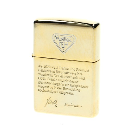 Mechero Zippo Rollei firmado