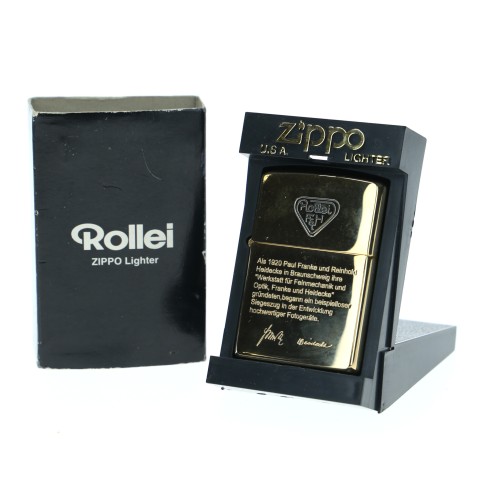 Mechero Zippo Rollei firmado