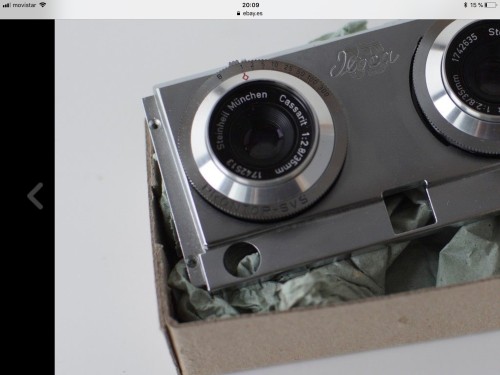 Iloca stereo camera viewfinder lens