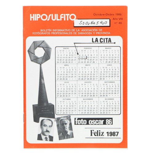 Revista Hiposulfito de la Asociación de Fotógrafos de Zaragoza y provincia