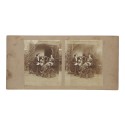 Vista estereo de cartón Charles Spurgeon y mujer