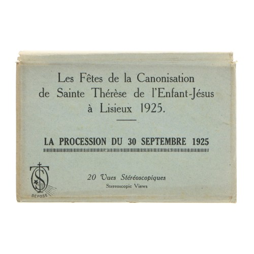 Vistas Estereoscopicas Postales "La Procession du 30 Septembre1925"