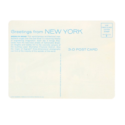 Postal 3D New York