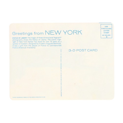 Postal 3D New York