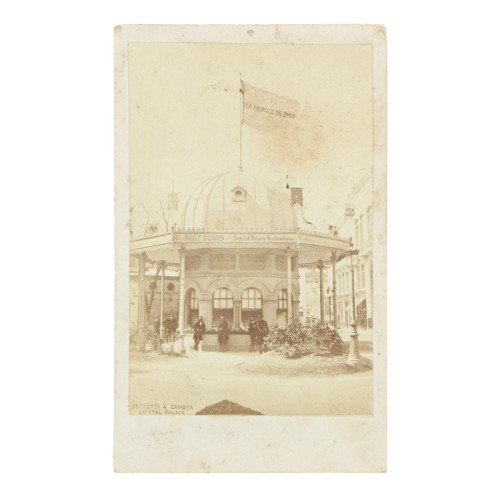 CDV stand La Palabra de Dios en el Palacio de Cristal 1860, de Negretti y Zambra