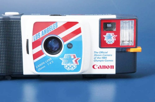 Cámara Canon Snappy especial Juegos Olímpicos Los Ángeles 1984