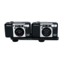 Deux appareils photo Pentax ESPIO 115G avec support stéréo