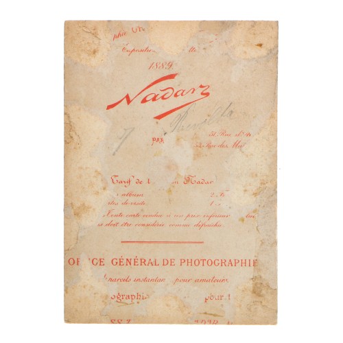 Carte de visite Actriz Rivolta - Nadar