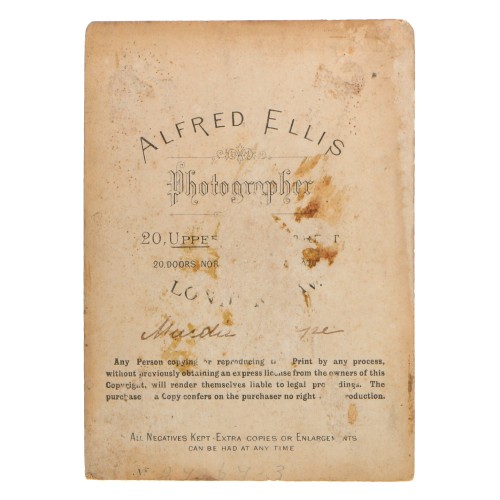 Carte de visite Actriz E. Hope - Alfred Ellis